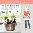 thumbnail image 3 of BREKX Old Tavern Galvanized Metal Lead-Free Certified Ice Buckets, 3 of 7