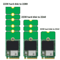thumbnail image 5 of Unidad de Estado Sólido SSD M.2 NGFF 2230 2242 2260 A 2280 Soporte de Extensión Tarjeta de Transferencia Placa Adaptadora Tarjeta de Conversión B, 5 of 5