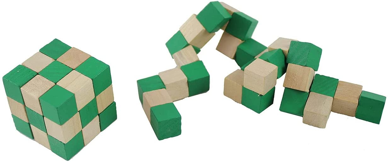 Revival klima dal 2 Wood Cube Puzzle Fidget Toy - Flexible Puzzle Fidget with Wood Cubes and  Elastic - Turn and Twist to Turn Back into a Cube - Walmart.com