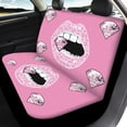 thumbnail image 4 of Pzuqiu Car Seat Covers Full Backrest Polyester Fabric, Compatible with SUV Seats Van Seats, for Cars Truck, Lips Diamond, 4 of 10