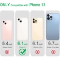 thumbnail image 2 of Case Compatible with iPhone 13 Case, Compatible with MagSafe Wireless Charging, Transparent Anti-Scratch Back Shockproof Protective Slim Thin Phone Case Cover, Translucent Pink, 2 of 15