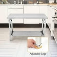 thumbnail image 4 of EDTara 48"x30" Stainless Steel Work Table, NSF Folding Table Commercial Heavy Duty Prep Table with Adjustable Undershelf for Kitchen, Restaurant, Garage, Home, 4 of 7