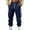 Beige, variant on Men's Fleece-Lined Multi-Pocket Utility Cargo Pants - Wide-Leg Cuffed Design with Contrast Stripes for Winter Casual & Hiking Trousers,Red,M