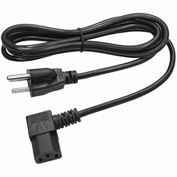 can Right Angle Computer Power Cord 5.9FT,Monitor Power Cord NEMA 5-15P to IEC 320 C13 Computer AC Power Cable,10A 250V, 18AWG for Desktop,TV,Monitor,Printers,PC Power Cable(Black)