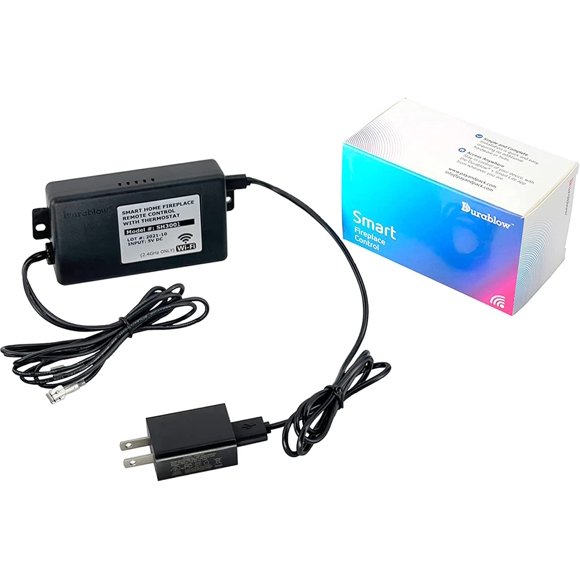 Durablow SH3001 Cheminée à Gaz WiFi Télécommande Maison Intelligente pour Valve Millivolt IPI, Compatible avec Alexa, Google Home, Samsung SmartThings, Siri (WiFi, Étui en Plastique)