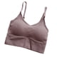 thumbnail image 1 of Qarigey Mujeres Sexy Crop Tops Tube Top Sujetador sin costuras Lencería deportiva Elástico Push Up Sports Bralette Tank Ropa interior camafeo marrón Qarigey AP000318-06, 1 of 1