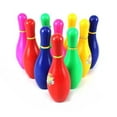 thumbnail image 2 of Deluxe Superstar Kid's Children's Large 12 Piece Toy Bowling Set, Comes with 10 Pins, 2 Bowling Balls, 2 of 2