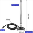thumbnail image 5 of Kit de Antena de Radio CB de LáTigo Suave de EstacióN Base Pesada de Alcance de 27 MHz para EscáNer de Radio CB PortáTil MóVil para Auto y CamióN., 5 of 5