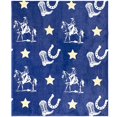 thumbnail image 2 of Buckaroo Cowboy 50" x 60" Fleece Plush Throw, 2 of 3