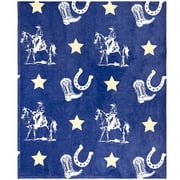 Buckaroo Cowboy 50 x 60 Fleece Plush Throw