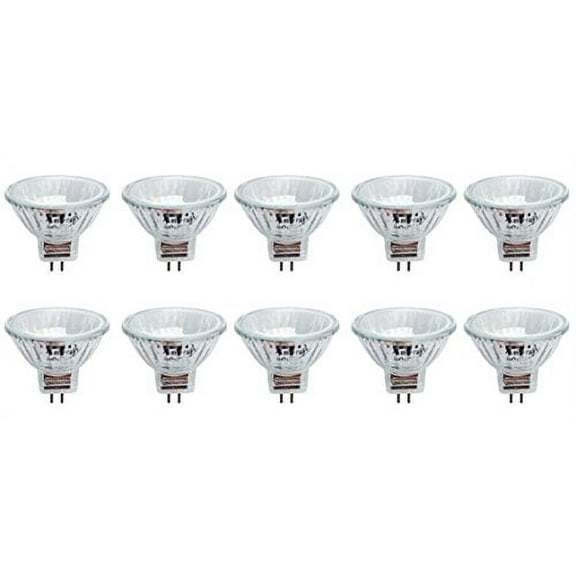 Anyray A1870Y (10-Pack) Clear MR11 12-Volt 35-Watt Precision Halogen Reflector Fiber Optic Light Bulb 35W 12V