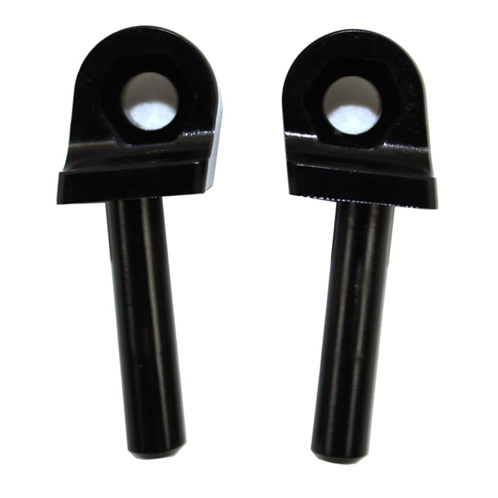 Pair Windshield Mounting Fixed Bolts Screw Steel 2004-2012 Black 41mm