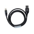 thumbnail image 1 of Cable de sincronización de datos de carga rápida trenzado de nylon tipo C USB C negro Sunnimix Cable de datos de carga trenzada, 1 of 8