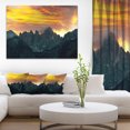 thumbnail image 1 of Whitney Mountains under Cloudy Sky - Oversized Landscape Canvas Art, 1 of 3