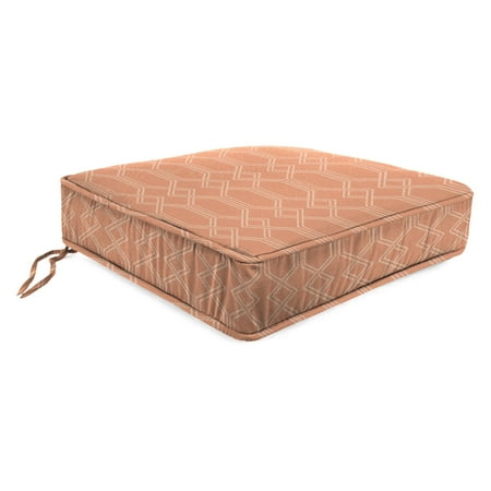 Jordan Manufacturing Reversible Outdoor Tufted 3-Piece Wicker Cushion Set, Multiple Patterns