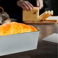 thumbnail image 5 of 2.2lb Silver Loaf Pan with Lid, Non-Stick Corrugated Bread Toast Box Mold with Cover, 1000g Bread Pan for Baking Bread, 5 of 7