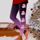 thumbnail image 1 of WILLBEST Leggings de Yoga de Cintura Alta para Mujer, Suaves, Elásticos, con Estampado Navideño, con Bloques de Color, Cómodos para Fitness Y Correr (2792) Extra Grande, 1 of 4