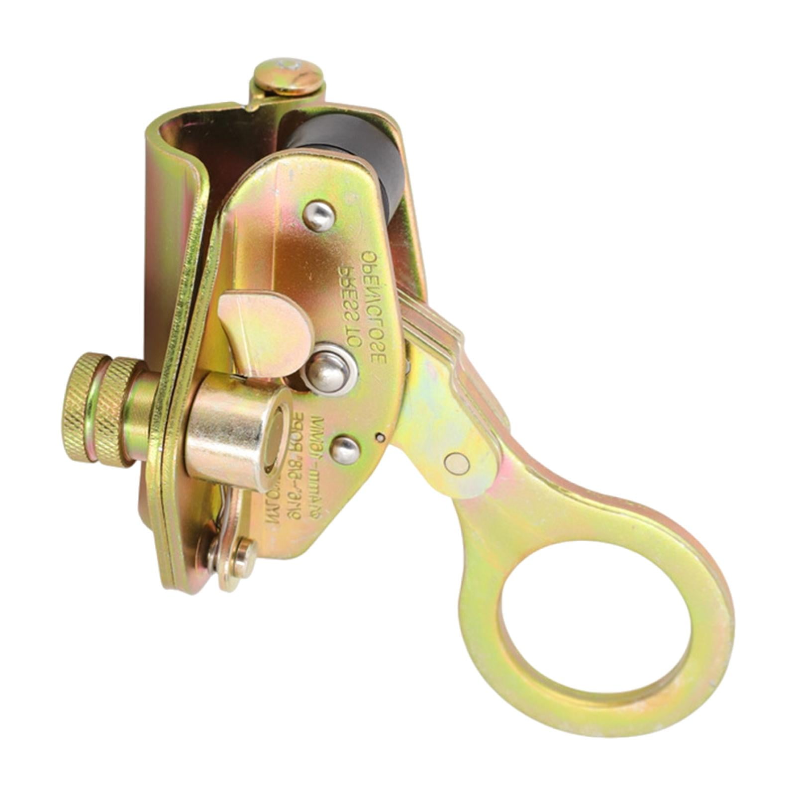 Wswqop Rope Grab Fall Arrester Protection Stopper Sturdy Arrest Ascender Rope Protector Gold Color