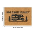 thumbnail image 3 of Outdoor Doormat Coir Outdoor Doormats for Front Door Spring Door Rugs for Indoor Personalized Welcome Door Matt Outdoor Entrance Home Mats for Home and Office, 16x24 Inch, HOME IS WHERE YOU PARK IT, 3 of 7