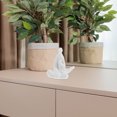thumbnail image 4 of Miangastore White Ceramic Monk Figurine for Decor Creative No Face Buddha Design Easy to Maintain 3.5 Inches, 4 of 9