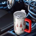 thumbnail image 6 of Multicolor Christmas Tree Pattern Tumbler with Handle and Lid,40oz Double Wall Vacuum Insulated Tumbler,Cups Gift for Women and Men, 6 of 7