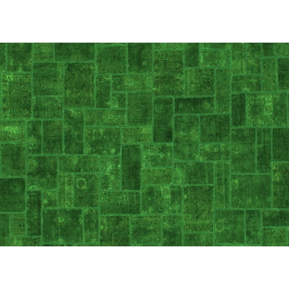 Ahgly Company Indoor Rectangle Persian Green Bohemian Area Rugs, 5' x 7'