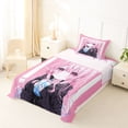thumbnail image 5 of Erosebridal Japanese Anime Girl Twin Sheet Sets,Kawaii Japanese Animation Bedding For Adults 3pcs, 5 of 6
