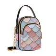 thumbnail image 7 of FORMRS Crossbody Bag for Women Quilted Travel Shoulder Cell Phone Purse with Chain Strap Handbag, Art Pattern, 7 of 7