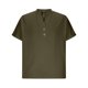 thumbnail image 5 of Ceisia Men's Casual Cotton Linen Blend V-Neck Button Short Sleeve Henley Top Army Green XXL Gifts, 5 of 8