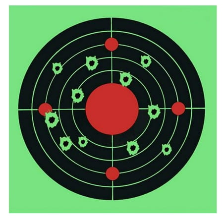 Splattering Targets Cards Reactive Shooting Target Card Label Green 8inch 25Pcs