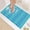 G-blue, variant on Quick Drain Shower Mat, 24.8 x 15.8 inch Power Grip Shower Mat Non Slip, Raised Non Slip Shower Mats for Inside Shower, Heavy Duty Curlable Stand up Shower Floor Mat,White