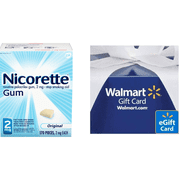 Nicorette 2mg Original 170ct Gum with FREE $15 E Gift Card