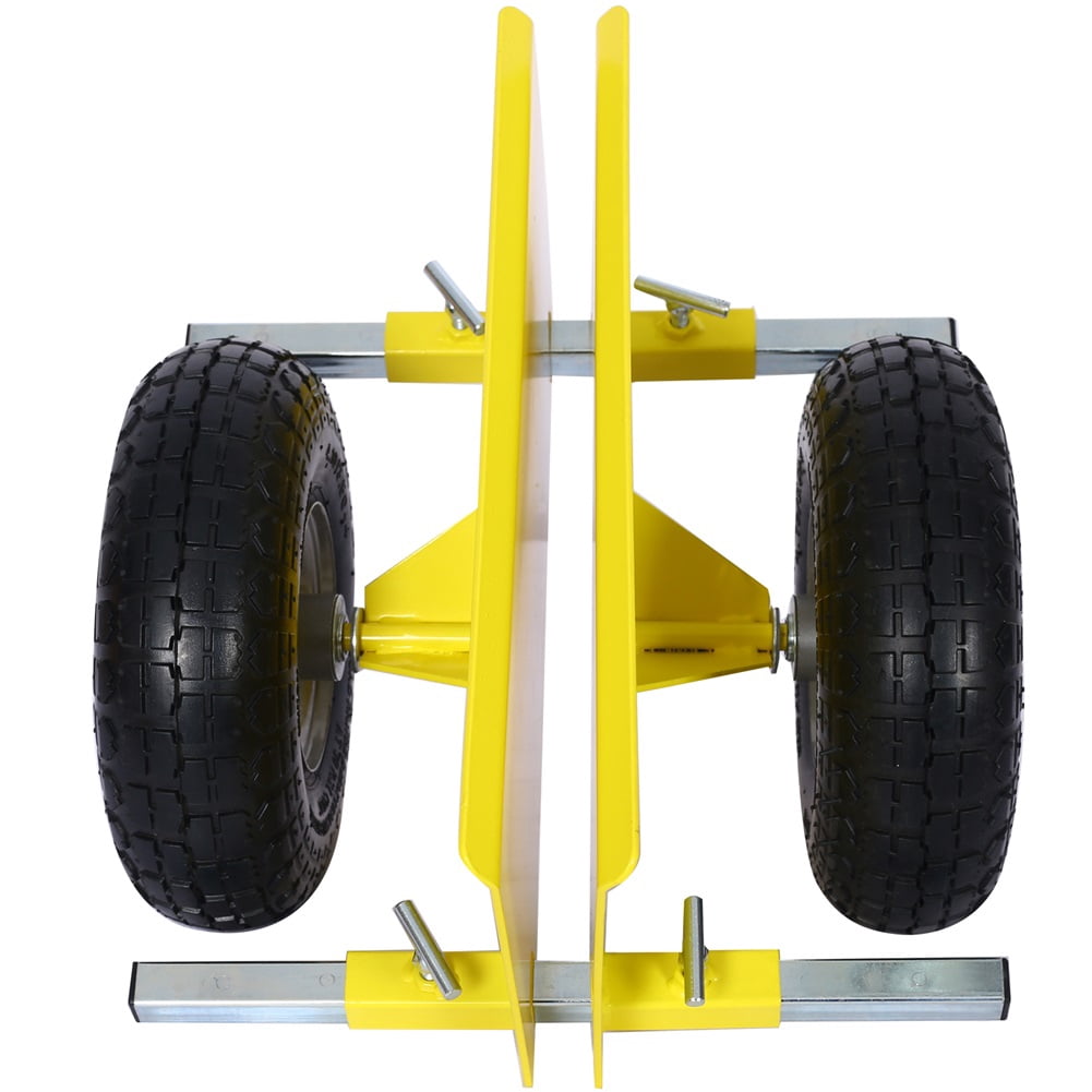 Panel Dolly, Metal Panel Dolly With 10" Pneumatic Wheels, Heavy Duty Panel Dolly with Adjustable Clamp Grip, All Terrain Moving Cart for Drywall Sheet Heavy Appliance & Material Handling
