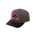 thumbnail image 5 of Jurassic Park Hat Classic Logo Curved Snapback Cap Black, 5 of 6