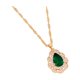 thumbnail image 2 of Collar para mujer, joyería para mujer, collar de diamantes de moda para mujer, colgante de cadena de clavícula con gotas de agua de cristal, anillo de joyería, 2 of 3