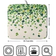 thumbnail image 2 of St Patricks Day Clover Dish Drying Mat for Kitchen Counter 16x18 Inch Green Lucky Shamrock Clover Kitchen Mat Microfiber Super Absorbent Dishes Drainer Rack Pad for Kitchen Counter Coffee Bar, 2 of 6