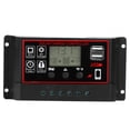 thumbnail image 1 of Medidor solar fotovoltaico de 12 V y 24 V, controlador de pantalla digital inteligente, USB, 5 V, 60 A, 1 of 13