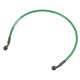 thumbnail image 1 of 60cm 23.62 "Longitud 10mm ID Motocicleta Línea de freno hidráulico Tubo de manguera de aceite 28 ° Cable trenzado de acero inoxidable para ATV Motocross Sport Bikes Verde, 1 of 1