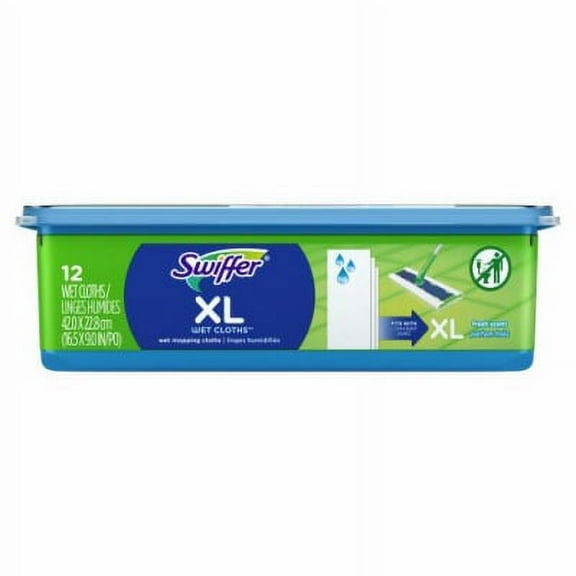 Swiffer 12 Count XL Wet Cloth Refills Open Window Fresh Scent Pre, Each