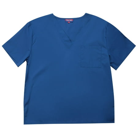 

Tropi Men s Scrub Top Uniforms for Men (XX-Large Royal)