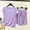 Purple, variant on MGDXOX Women's 2 Piece V Neck Short Sleeve Top & Ruffle Hem Shorts Pajama Set Soft Loungewear Sleepwear Blue L
