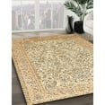 thumbnail image 3 of Ahgly Company Machine Washable Indoor Rectangle Traditional Brown Gold Area Rugs, 2' x 5', 3 of 7
