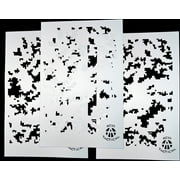 3 Pack! Vinyl Airbrush Camo Stencils 14" 10 Mil -  Digital Camouflage