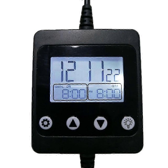 Aquarium Light Timer Easy to Use Indoor Mini Digital Timers for LED Lighting