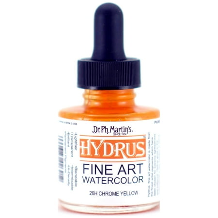 UPC: 0090385426212 | Dr. Ph. Martin s Hydrus Fine Art Watercolor  1.0 oz  Chrome Yellow (26H)