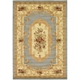 thumbnail image 1 of Unique Loom Versailles Medallion Motif Rug 6' x 9' Rectangle Slate Blue/Ivory, 1 of 2