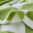 thumbnail image 5 of Checkered Throw Blanket for Couch and Bed, Luxurious Fleece Blanket with Checkerboard Grid Home Decor, Soft Cozy Green and White Throw Blankets for Spring, 50"x60", 5 of 5