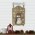 thumbnail image 2 of Northlight 24” Let It Snow Wooden Sled Snowman and Snowflakes Wall Sign, 2 of 4