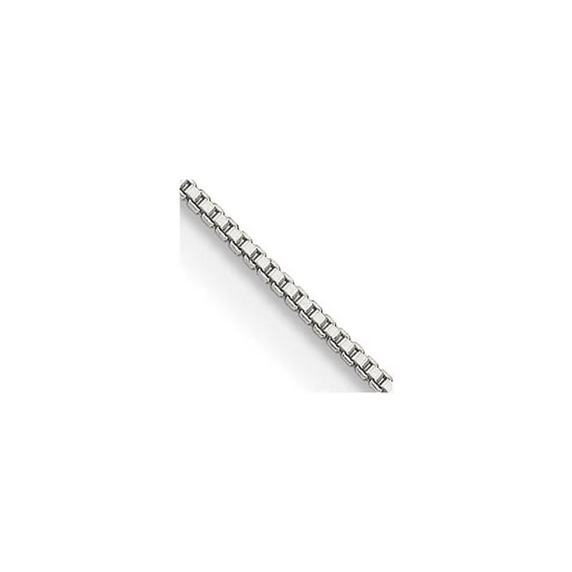 Quality Gold QBX015E-22 Sterling Silver 0.8 mm Box Chain with 4 in. Extension