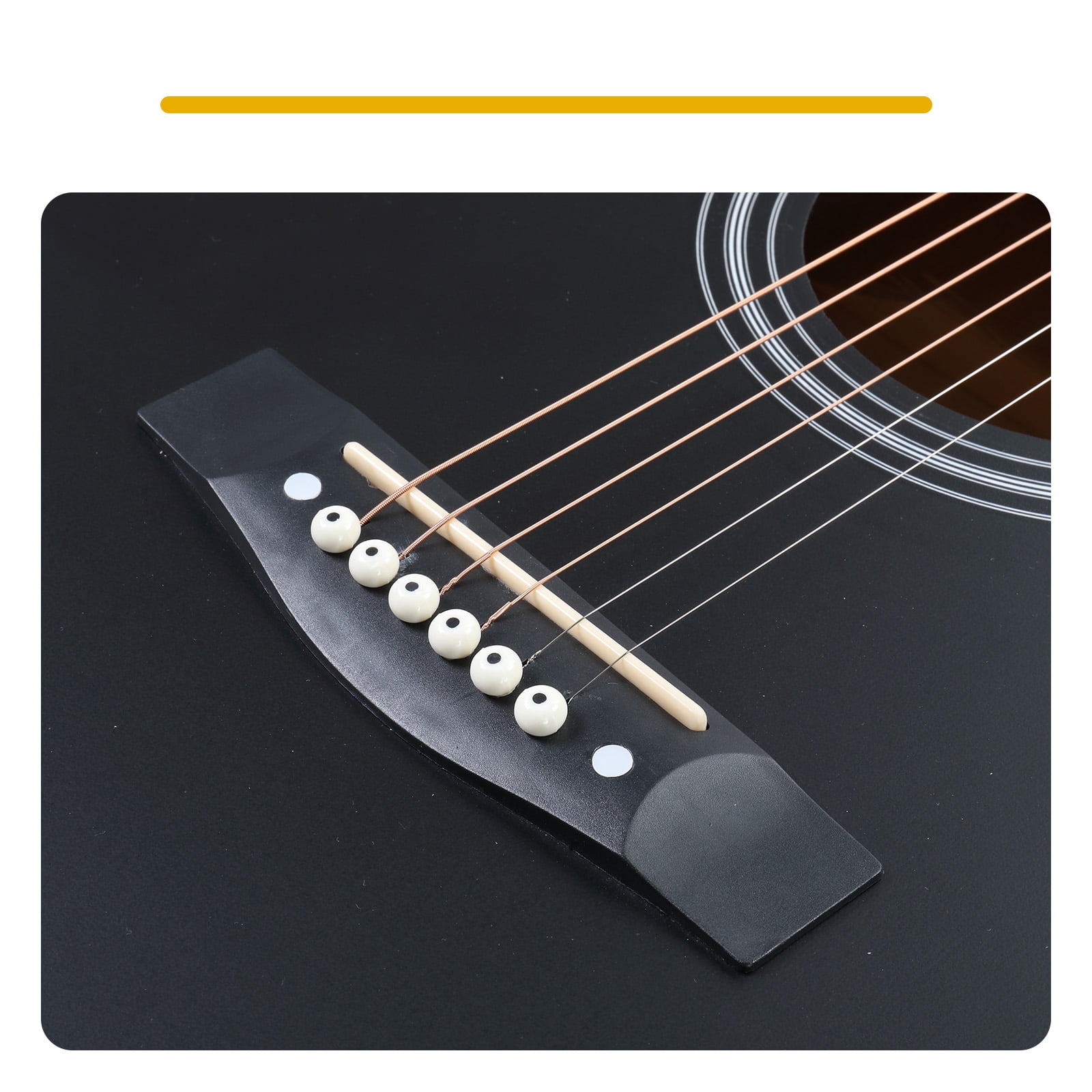 41 Inch Dreadnought Cutaway Acoustic-Electric Guitar with Built-In EQ Pickup, Basswood Body, 6 Steel Strings, Right-Handed for Beginners and Students